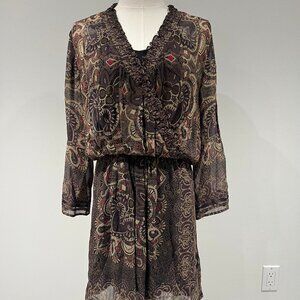Joie Brown Blouson Dress
